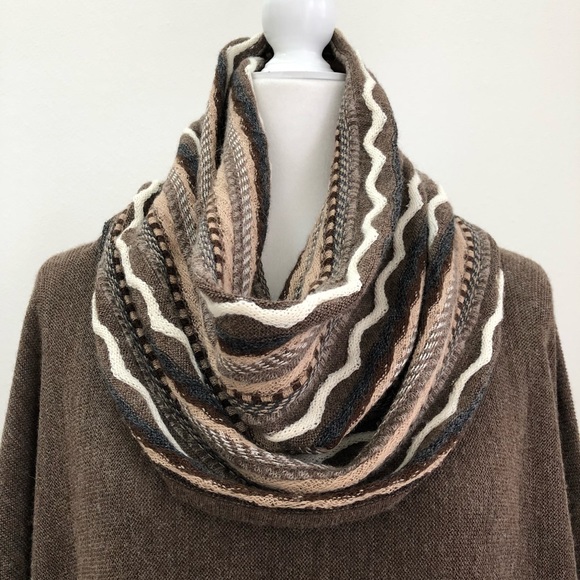 ⭐️QINTI⭐️Oversized Sweater Baby Alpaca Wool Poncho with Sleeves One Size - Picture 8 of 10